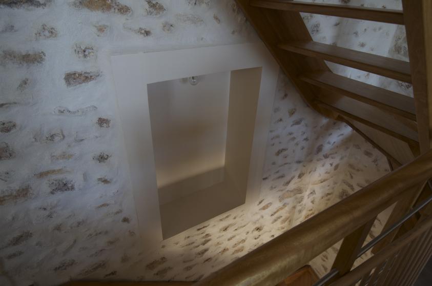 Extension de maison meulière - Détail escalier