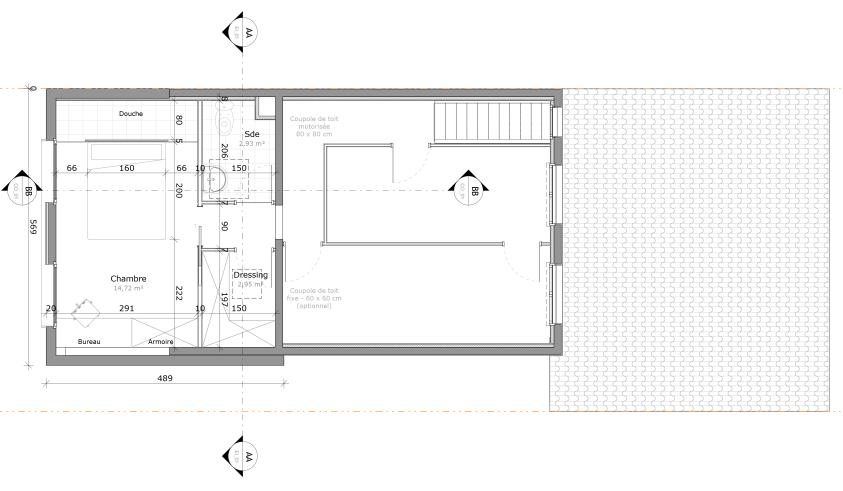 Plan des combles