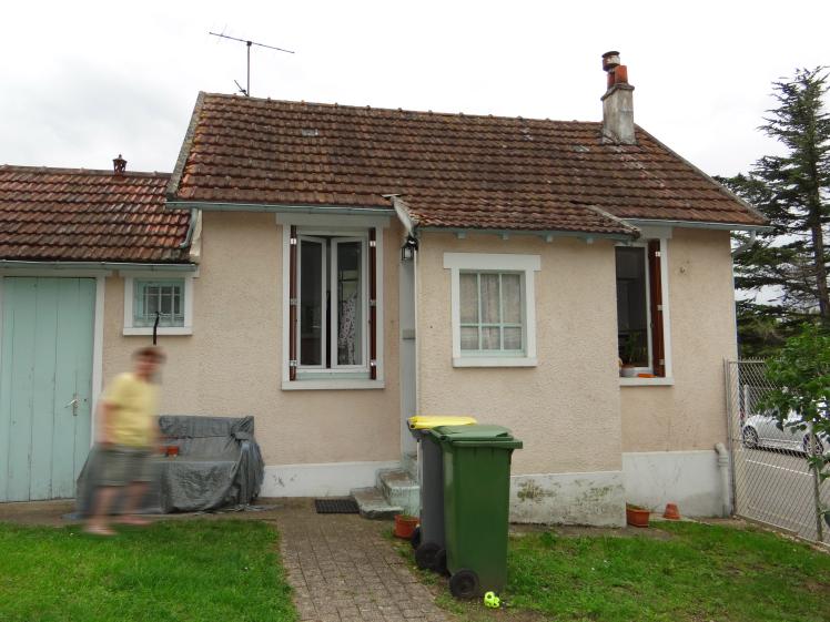 Vue de l'existant depuis le jardin