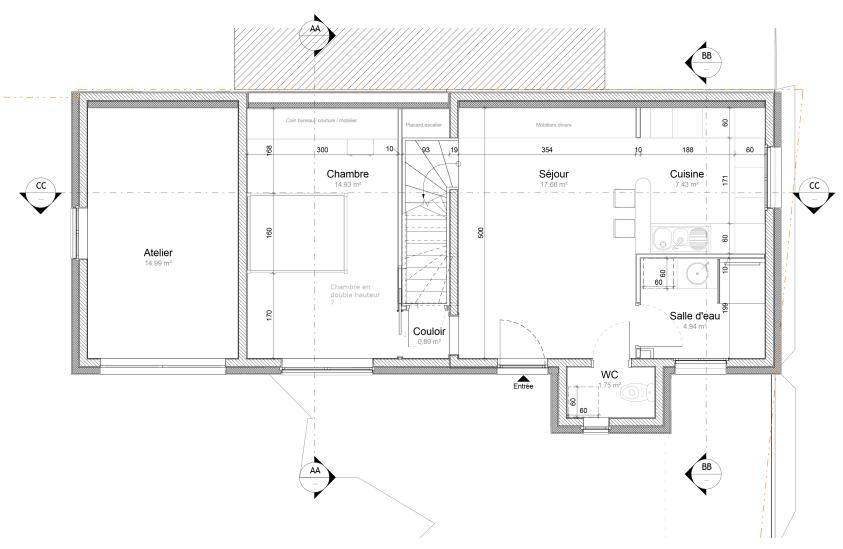 Plan du RDC (projet)