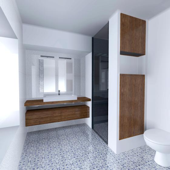 Perspective de la salle de bain
