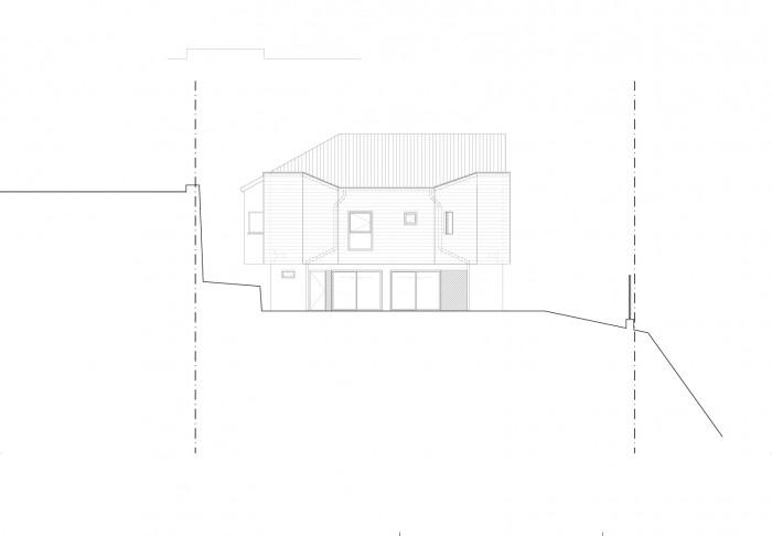 élévation Est projetée