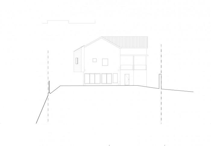élévation Nord projetée