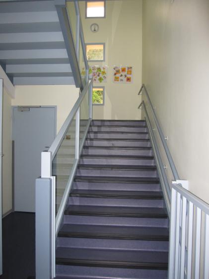 escalier accès salle de repos