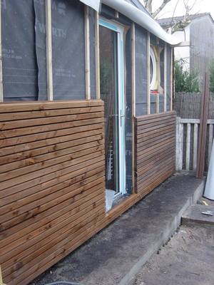 abri détail bardage