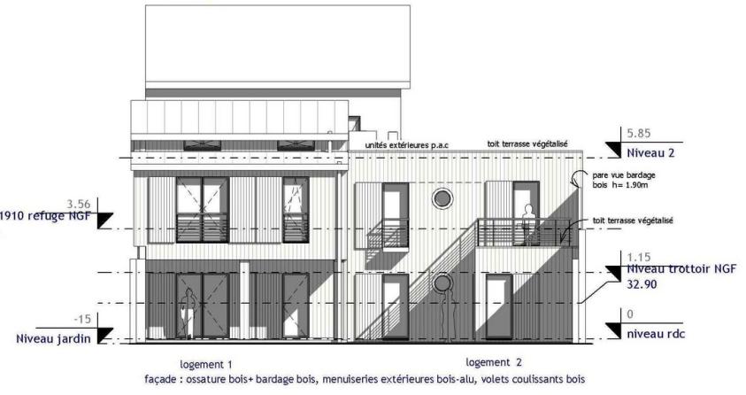 façade jardin sud