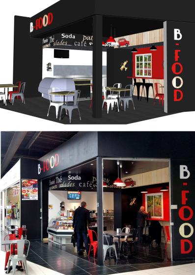 Conception 3D avant réalisation y compris des détails de la décoration