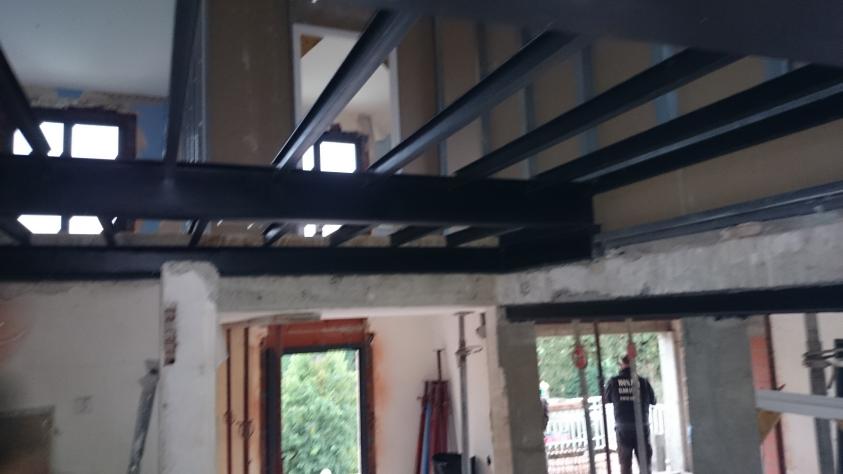 pendant les travaux - reprise partielle des planchers