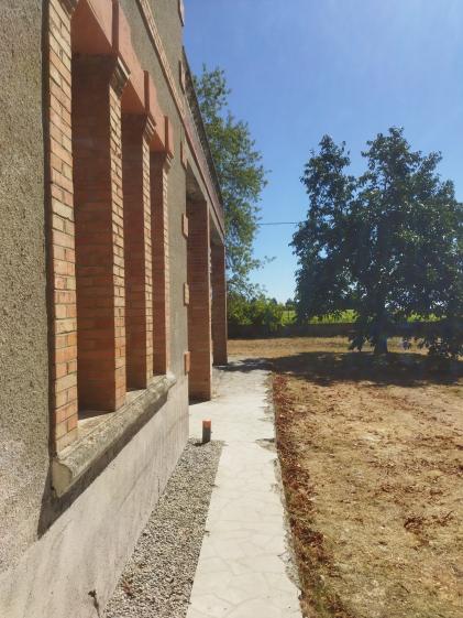 La maison après travaux  : pose d'un drain périphérique