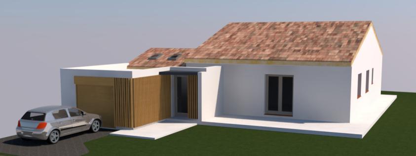 Extension pour création d'un garage et aménagement du garage existant en suite p