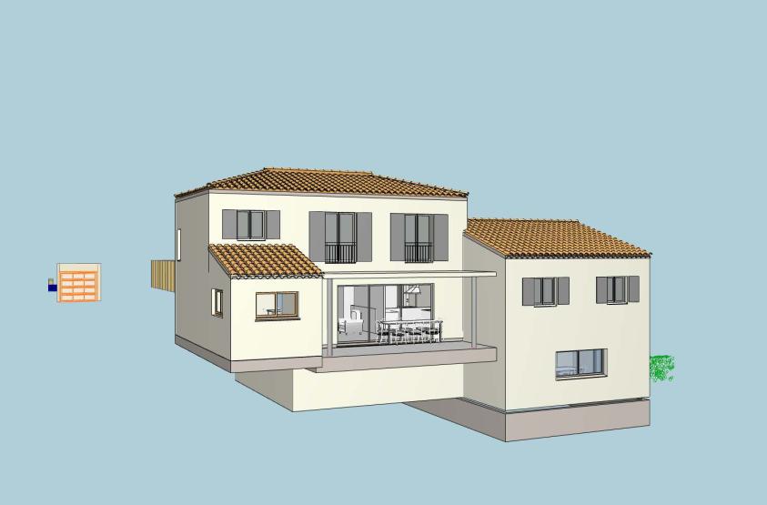 les vues en 3D envoyées comme base de discussion à mes clients