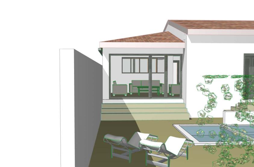 ici la vue en 3D donne une idée du projet futur
