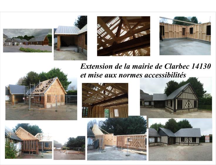 Mise aux normes accessibilités et extension de la mairie de Clarbec