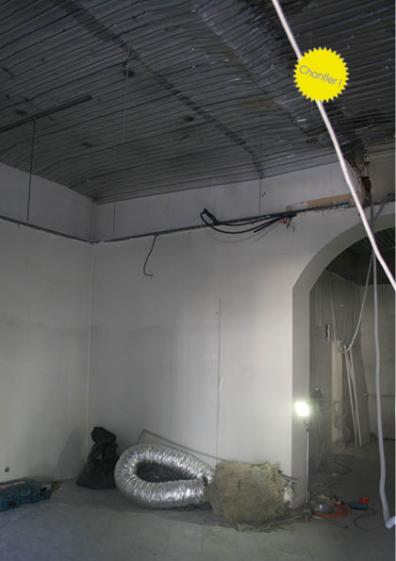 Pose du plafond coupe feu