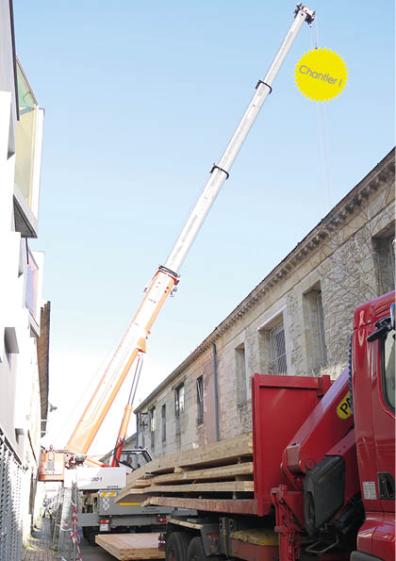 La mise en place des éléments préfabriqués
