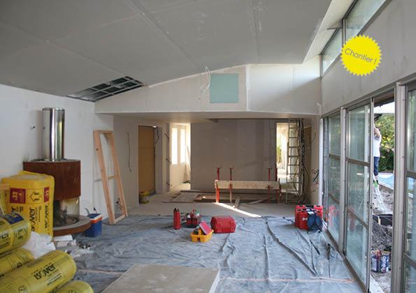 L'espace de vie en travaux 