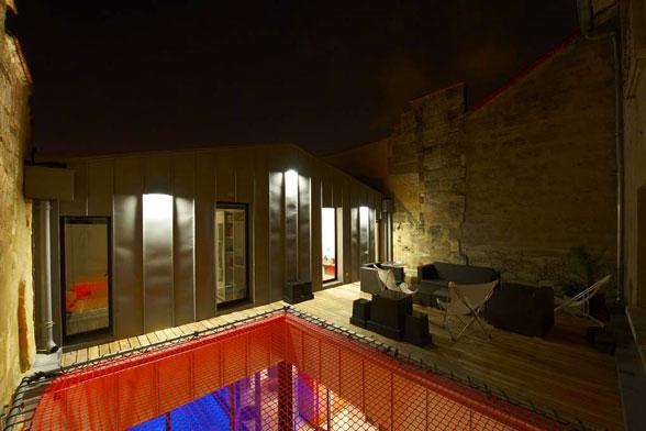 La terrasse et son hamac
