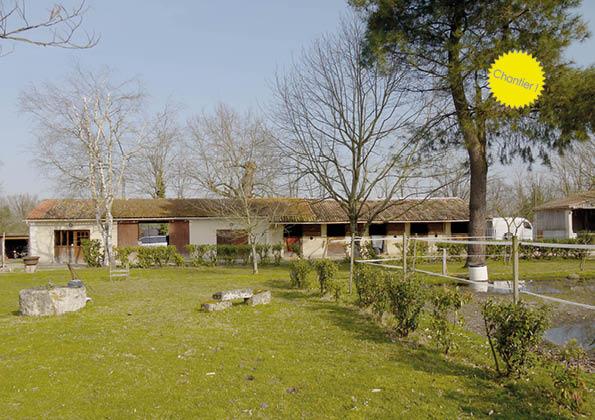 La façade Ouest avant le projet