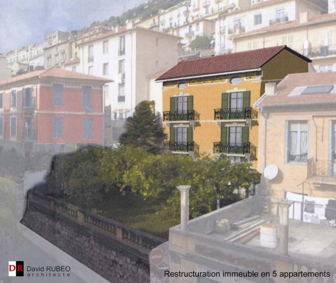 Restructuration d'un immeuble en 5 appartements Beausoleil