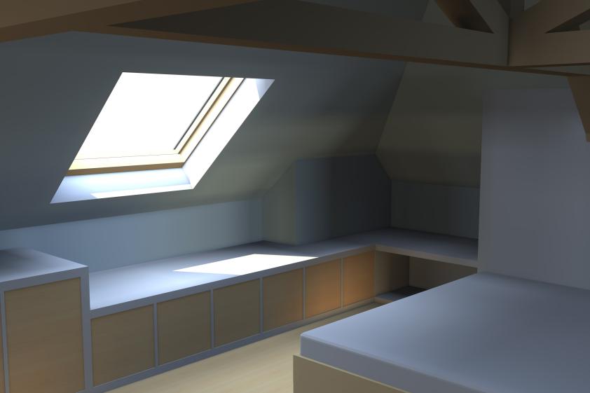 Aménagement d'un comble - Chambre