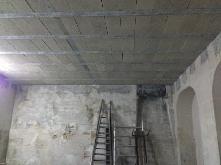 Reprise de Plancher Planher haut Sous-sol d'un immeuble hausmannien - Après trav
