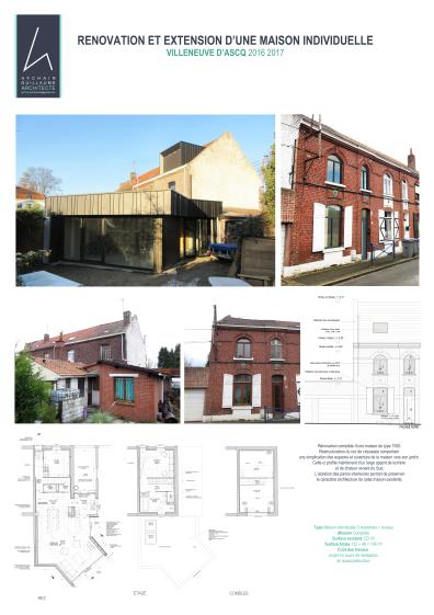 Rénovation extension villeneuve d'ascq