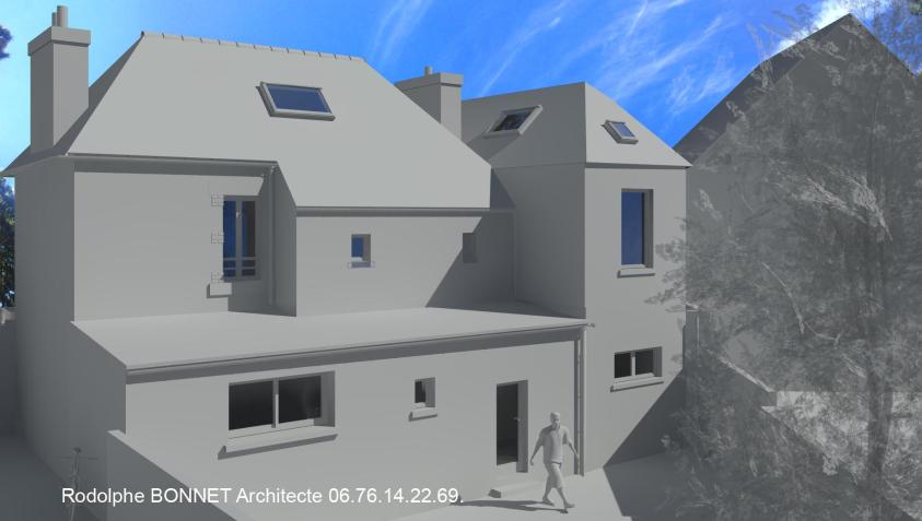 Façade coté privé