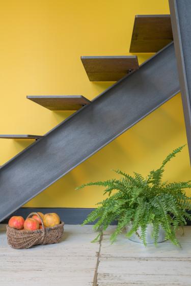 Détail escalier et pilier IPN