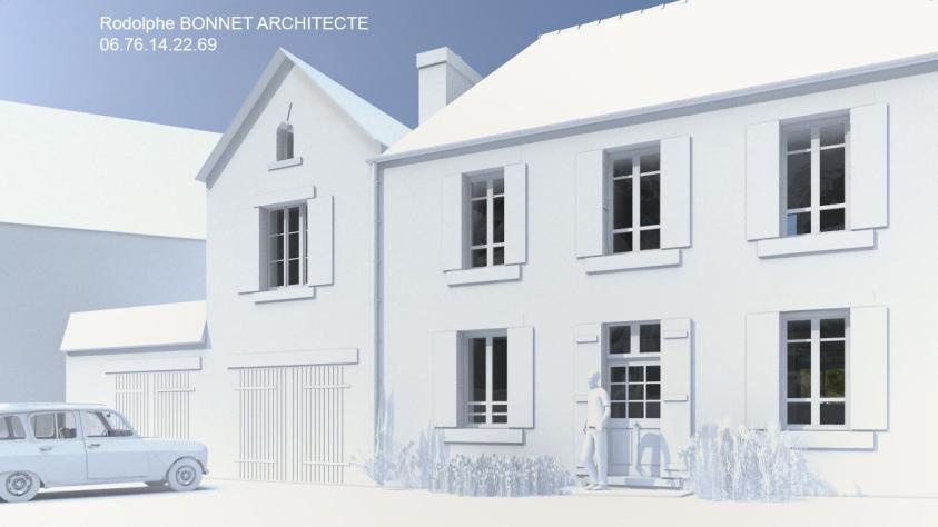 Façade coté avenue