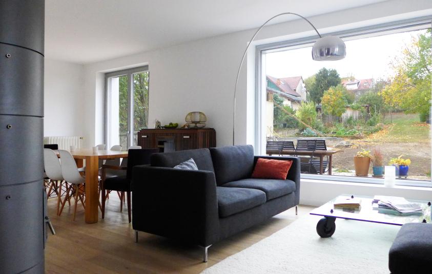 Réhabilitation d'une maison individuelle - Salon