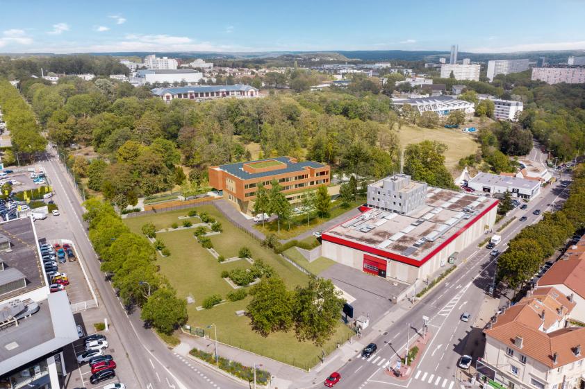 Collège de la Haye // Vue aérienne