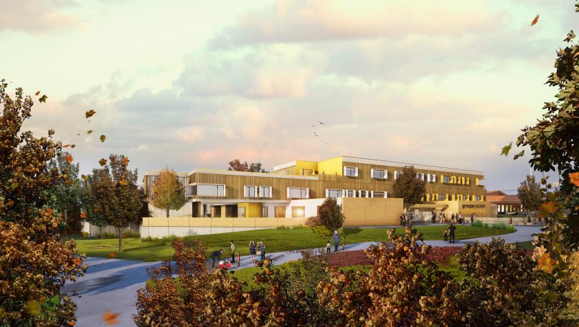 Groupe Scolaire Barigoude - Perspective Extérieure