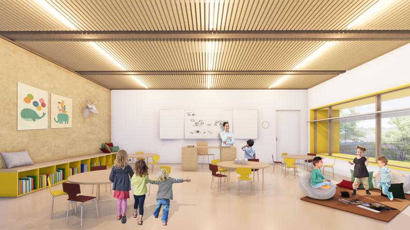 Groupe Scolaire Barigoude - Perspective d'une salle de classe