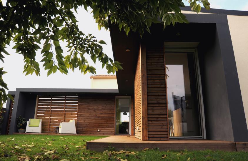 Extension d'une maison traditionnelle à Gétigné.