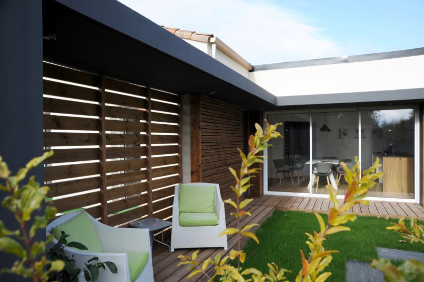 Extension d'une maison traditionnelle à Gétigné.