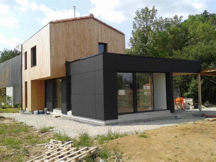 Construction d'une maison à Vallet. Architecte : atelier 14 (CLISSON)