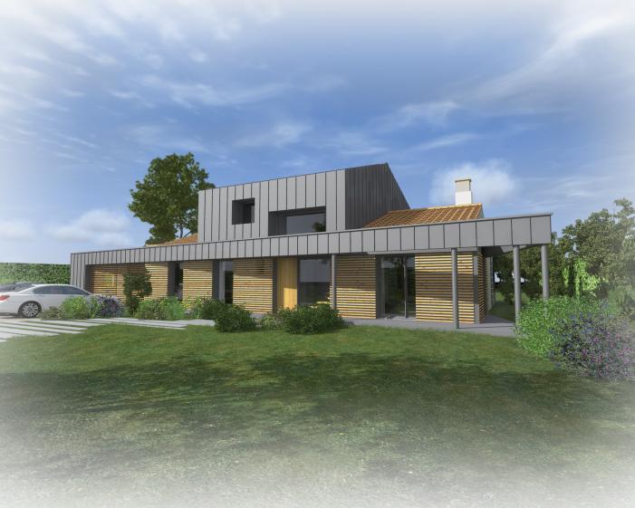 Réhabilitation d'une maison à Basse-Goulaine. architecte : ATELIER 14 (CLISSON)