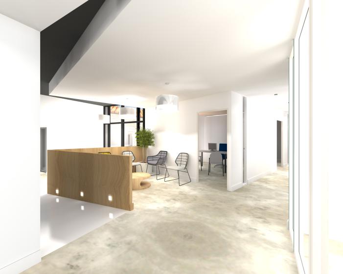 Construction et réhabilitation de bureaux à Boussay.