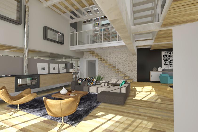 Aménagement d'un Loft à Clisson. architecte : ATELIER 14 (CLISSON)