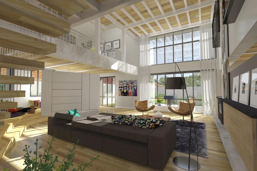 Aménagement d'un Loft à Clisson. architecte : ATELIER 14 (CLISSON)