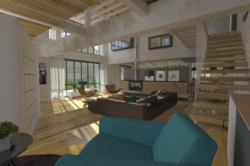 Aménagement d'un Loft à Clisson. architecte : ATELIER 14 (CLISSON)