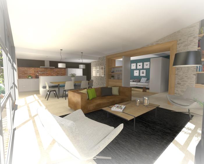 Extension d'une maison à Gorges. architecte Atelier 14 (CLISSON)