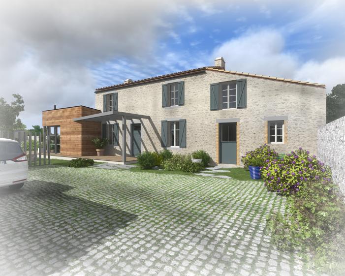 Extension d'une maison à Gorges. architecte Atelier 14 (CLISSON)