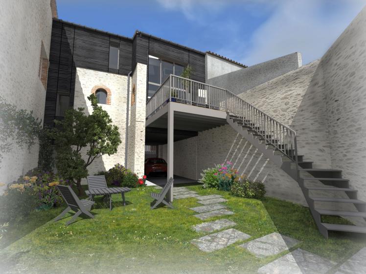 Extension d'une maison de ville à CLISSON.
