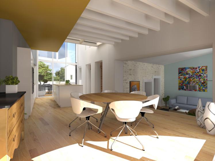 Extension d'une maison de ville à CLISSON.