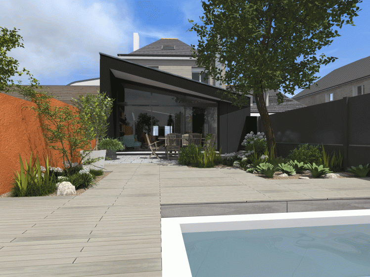 Extension d'une maison de ville à Avrillé (49) - architecte Atelier 14