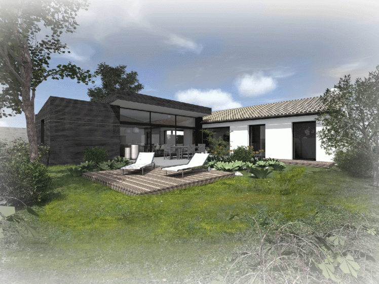 Rénovation et extension d'une maison des années 1980 à Saint-Sébastien-sur-Loire