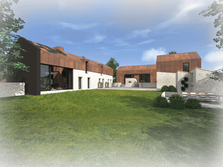 Extension et rénovation d'un corps de ferme à Gesté (49) - Architecte ATELIER 14