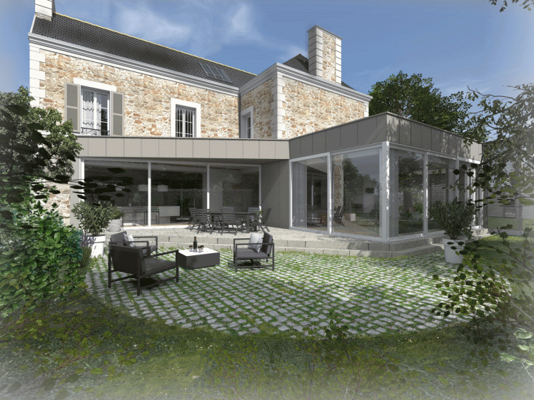Extension et rénovation d'une maison bourgeoise à Saint-Malo (35) - Architecte A