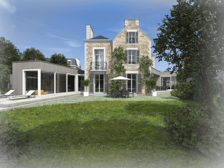 Extension et rénovation d'une maison bourgeoise à Saint-Malo (35) - Architecte A